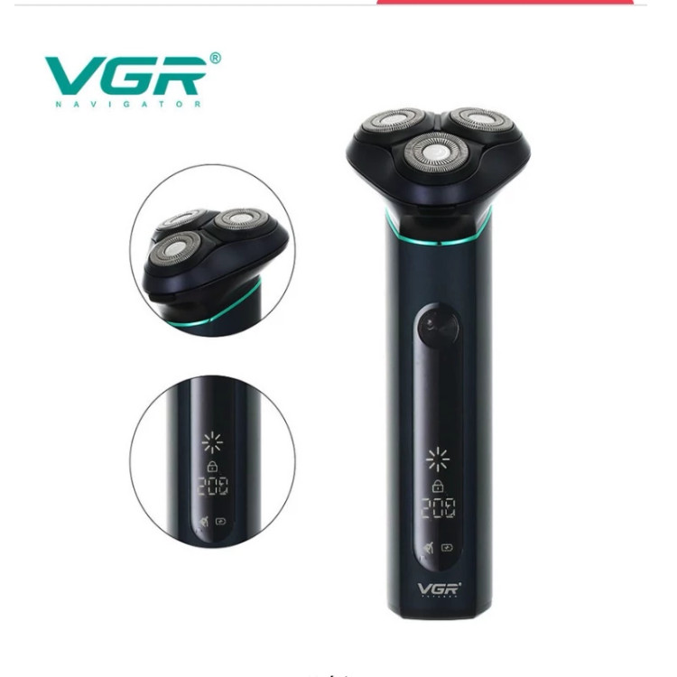 ماشین اصلاح سه تیغ وی جی ار اصلی مدل v310 ماشین صفر زن