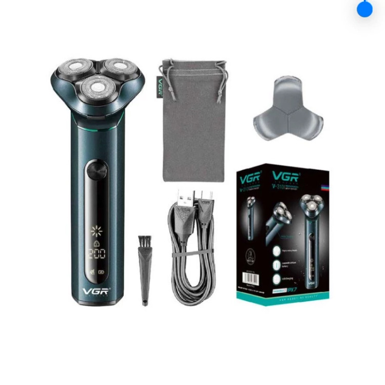 ماشین اصلاح سه تیغ وی جی ار اصلی مدل v310 ماشین صفر زن