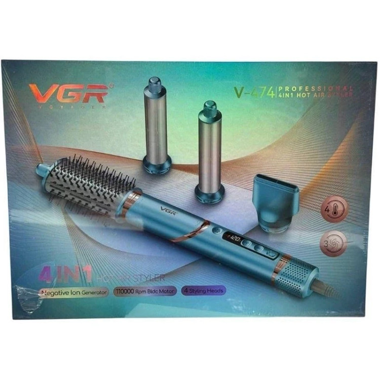 سشوار حرفه ای 4 در 1 وی جی آر مدل V-474